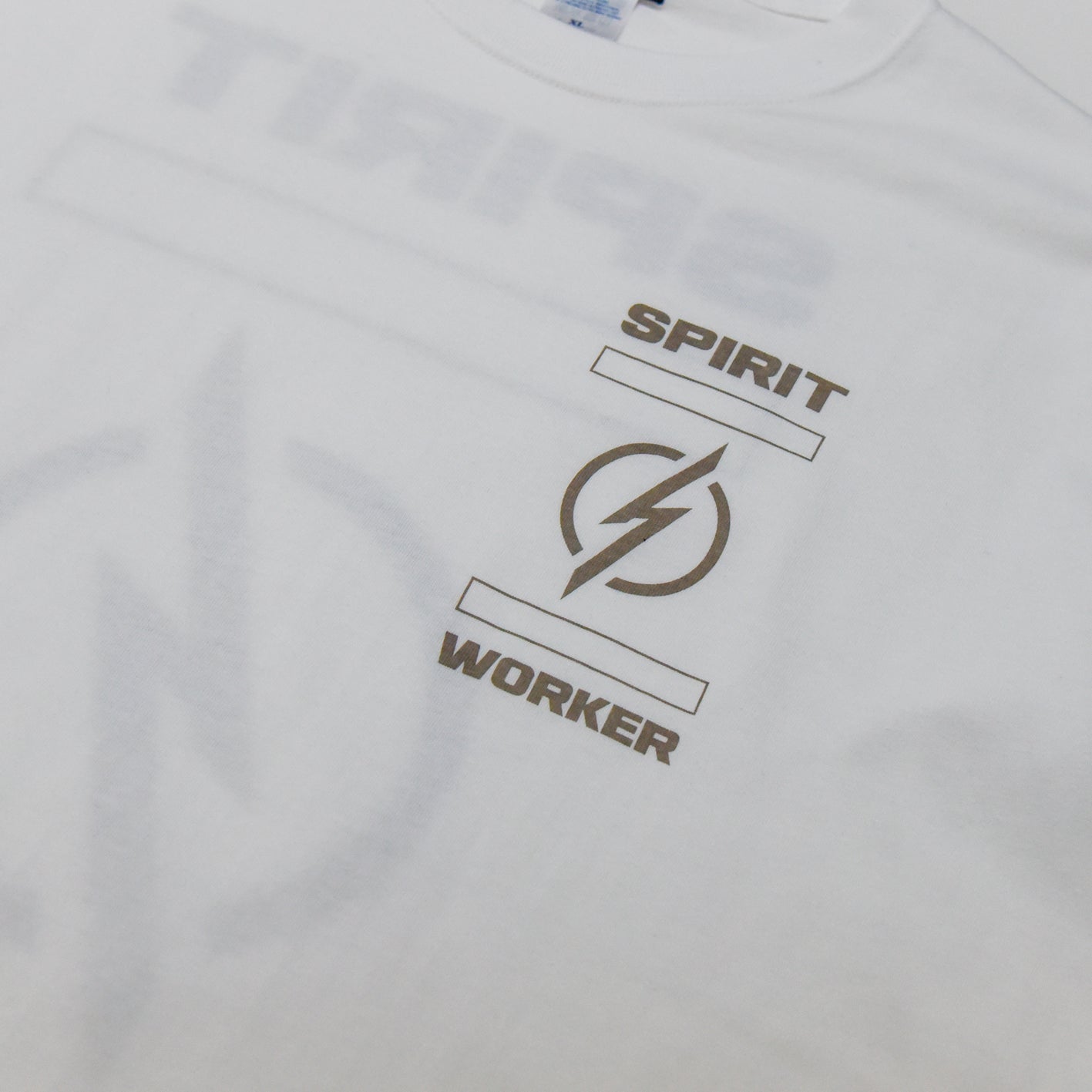 SPIRIT WORKER ライトロゴ ロングスリーブ Tシャツ