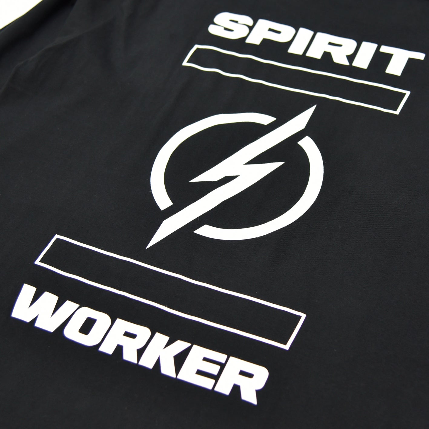 SPIRIT WORKER ライトロゴ ロングスリーブ Tシャツ