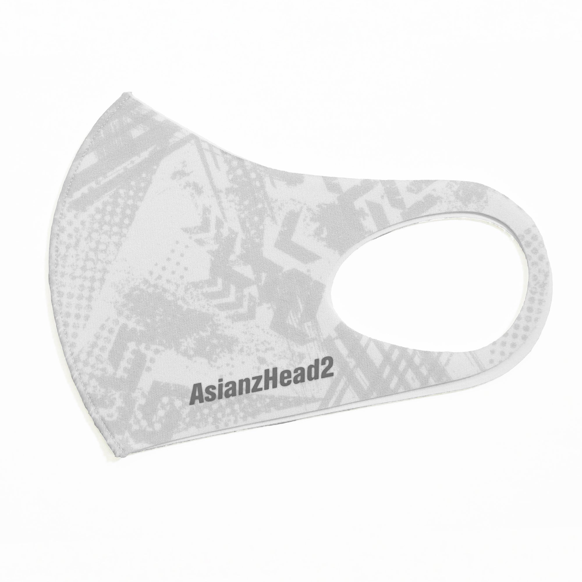 ミネラル マスク ASIANZ HEAD2 ロゴ 総柄グレー (20065212)