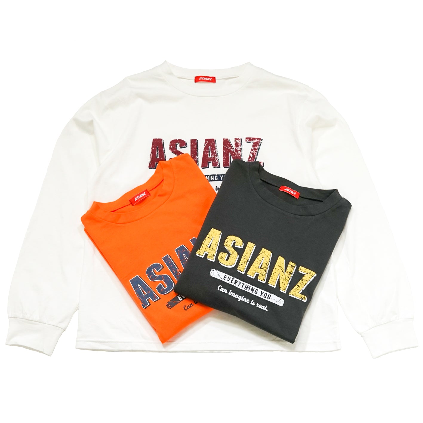(セール商品)ASIANZ ロゴ ロングスリーブ Tシャツ
