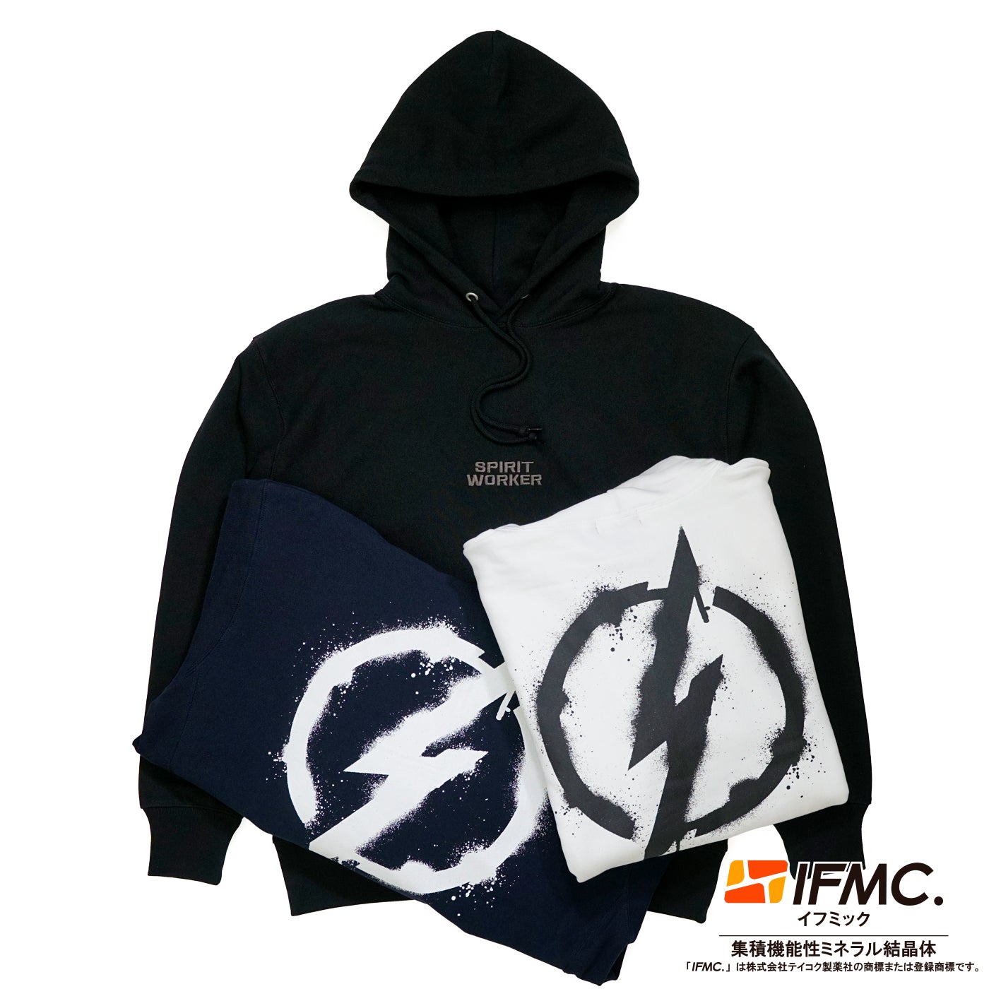 SPIRIT WORKER Thunder Drips LOGO パーカー