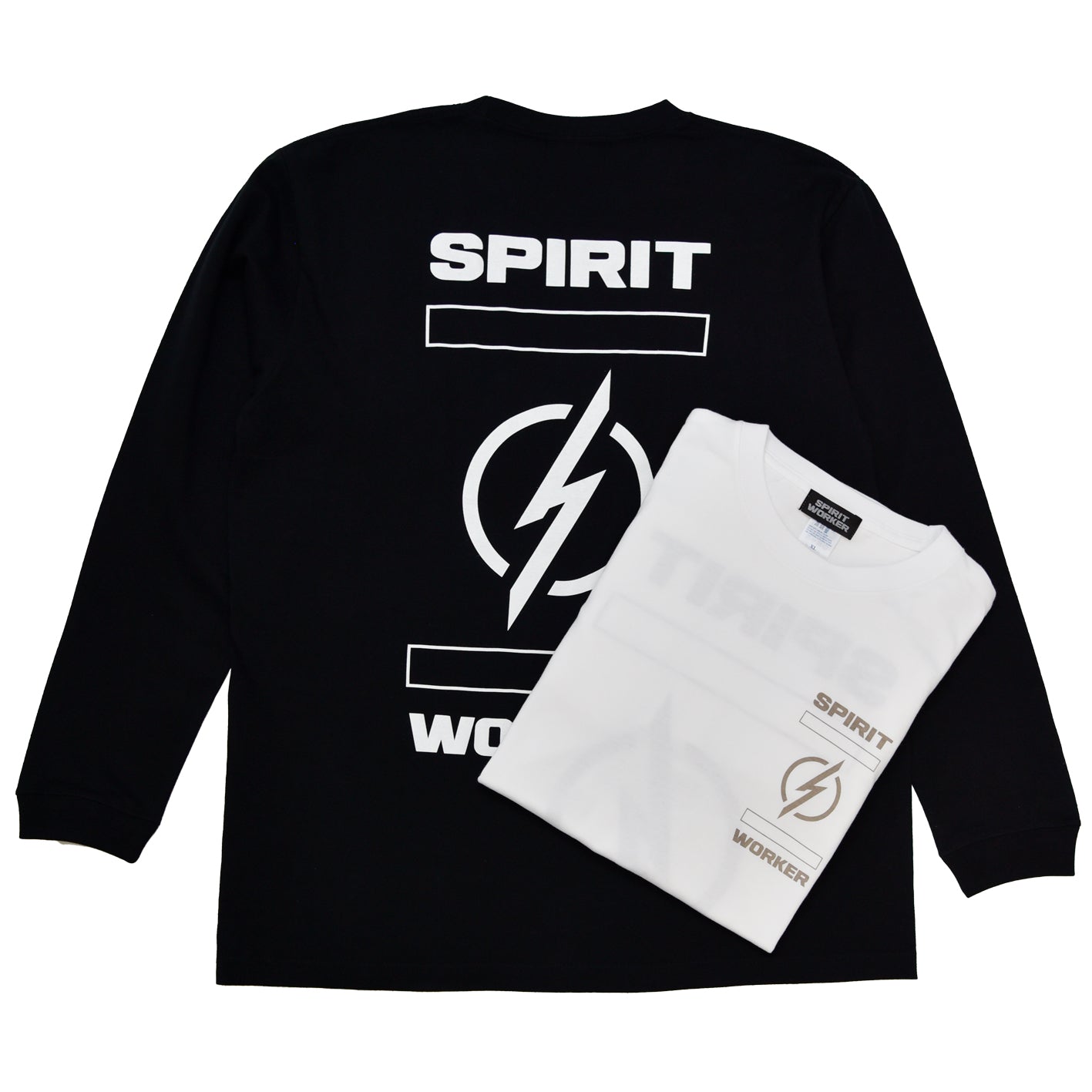 SPIRIT WORKER ライトロゴ ロングスリーブ Tシャツ
