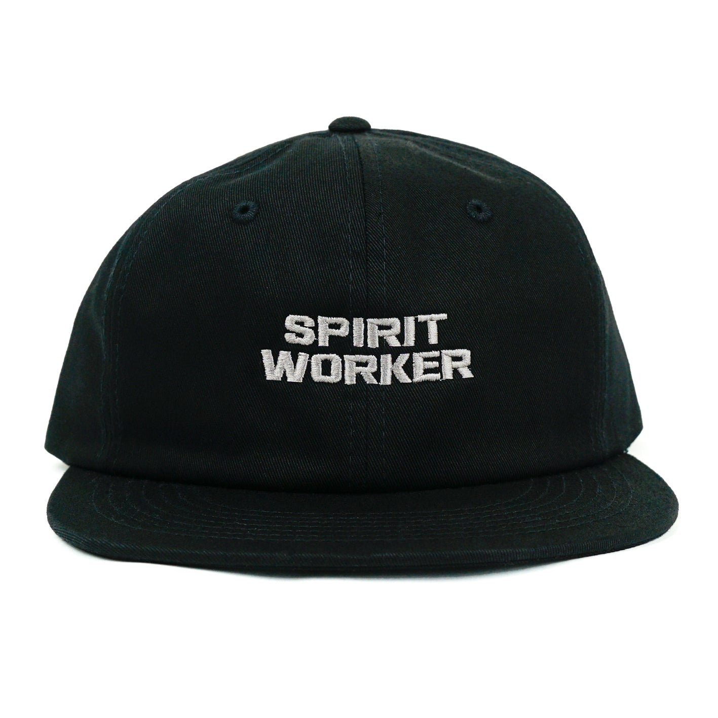 SPIRIT WORKER LOGO スナップバックキャップ (ブラック)